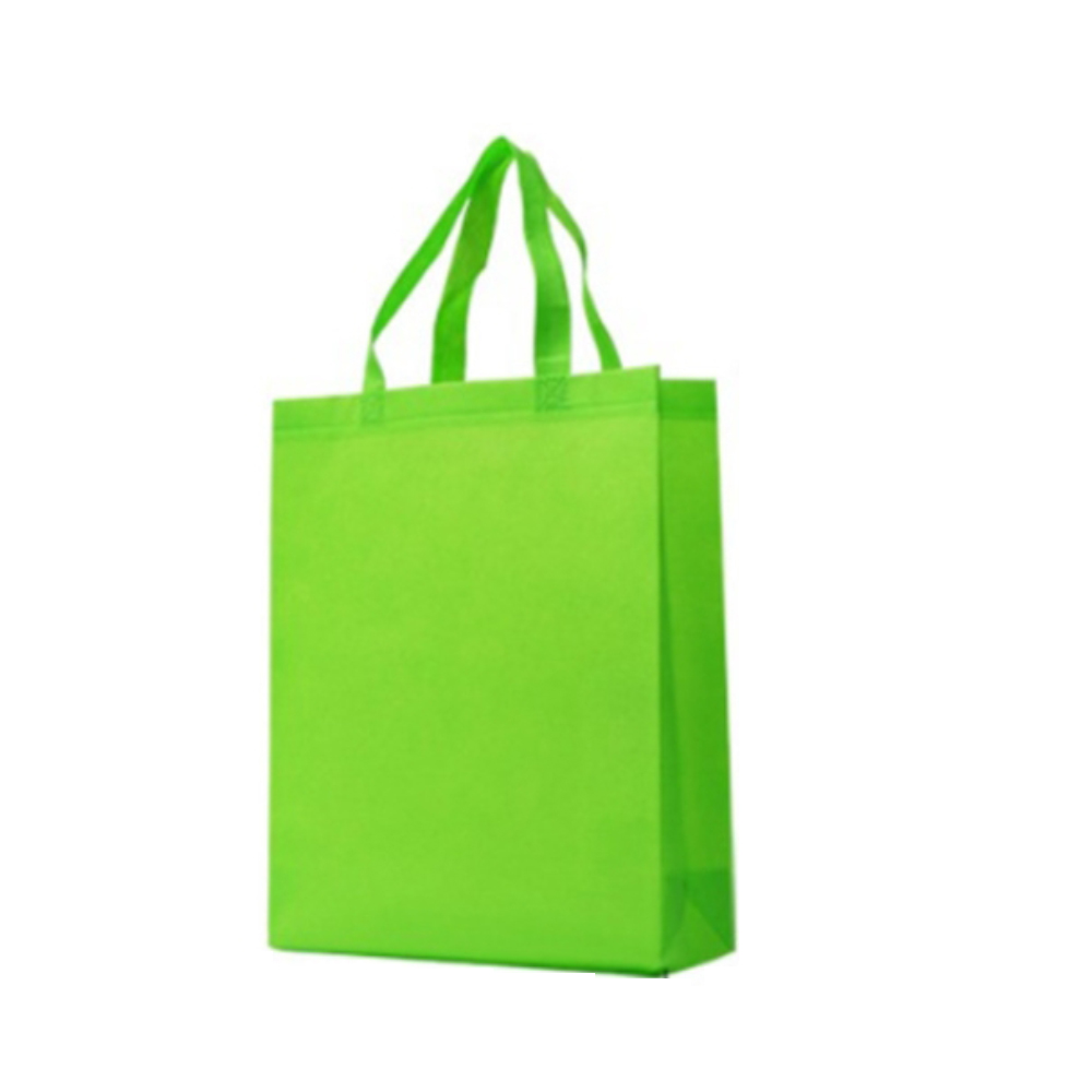 BA011_1 ถุงผ้าสปันบอนด์สีเขียว ถุงผ้าลดโลกร้อน ของพรีเมี่ยม สกรีนโลโก้ ของขวัญองค์กร